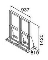 リンナイ【UOP-E32W4-STD】(23-3880) 連結スタンドW4〔GH〕
