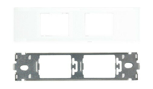 β東芝 電設資材【NDG7122(WW)】機器用コンセントプレート(2個用)白色 β東芝 電設資材【NDG7122(WW)】機器用コンセントプレート(2個用)白色