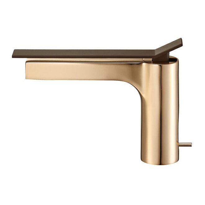 ###≧三栄水栓/SANEI【K4732PJV-CGP-13】シングルワンホール洗面混合栓 ポップアップあり シャンパンゴールド 受注生産〔EA〕