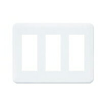 パナソニック 配線金具【WTF7009W】コンセントプレート 3連用 ラウンド ホワイト