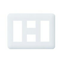 パナソニック 配線金具【WTF7088W】コンセントプレート 3連用 ラウンド ホワイト