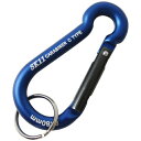 ∀藤原産業 【SAC-880Cブルー】SK11 アルミカラビナ C (4977292116046)