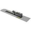 ∀藤原産業 【金長 土間鏝 本焼 0.7 黒塗角柄 600MM】土間鏝 (4977292167215)