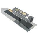 ∀藤原産業 【金長 仕上鏝本焼0.3黒塗角柄 240MM】仕上鏝 (4977292802536)