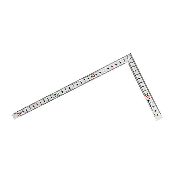 ∀シンワ測定 【11100】曲尺同厚 ホワイト 30cm 表裏同目 名作 (4960910111004)