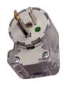 Я明工社 【ME7074(10個入)】UL・CSA 医用接地L形プラグ 5-15P 定格15A 125V