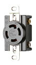 Я明工社 【MH2834(10個入)】UL・CSA 接地引掛埋込コンセント L14-30R 定格30A 125/250V