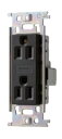 Я明工社 【ML1287T2C】ML接地ダブルコンセント Sタイプ チョコ 定格15A 125V