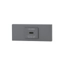 ###β神保電器 配線器具【KAG-1528】NKシリーズ 家具・機器用 USBコンセントセット(Type-C)(ソリッドグレー) 受注生産