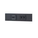 ###β神保電器 配線器具【KAG-2622】NKシリーズ 家具・機器用 USBコンセント(Type-C)+コンセントセット(ソフトブラック) 受注生産