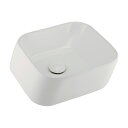 カクダイ 【493-239-W】角型手洗器 ホワイト〔GB〕