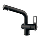 カクダイ 【118-050-MD】シングルレバー引出し混合栓 マットブラック CORDIA〔GB〕