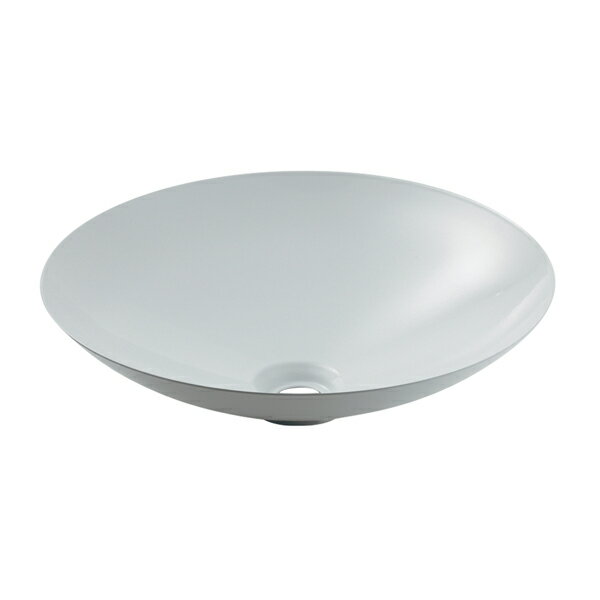 ●カクダイ 【493-345-W】ホーロー洗面器 ホワイト 鉄穴(KANNA)〔GB〕