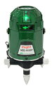 ###∂マイト工業 レーザー墨出し器【MGS-445GP-RT】マイティライン 本体+受光器MK-405G+三脚MEL-175/セット (LDグリーンレーザー/ドット/センサー) 4V/4H/1P