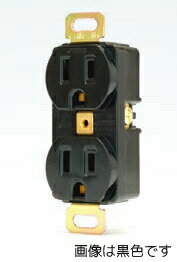 β神保電器 配線金具【1132A(チョコ)】設備工事 埋込接地ダブルコンセント 2極接地極付 15A-125V