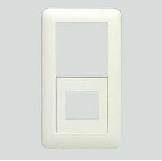 β神保電器 配線器具【WJC-4】J・WIDEシリーズ スイッチコンセントプレート 1連用