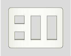 β神保電器 配線器具【WJD-233】J・WIDEシリーズ 2ピースコンセントプレート 3連用