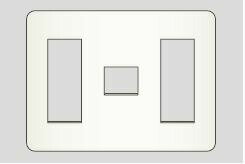 β神保電器 配線器具【WJE-313】J・WIDEシリーズ コンセントプレート 3連用