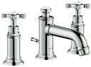 ###ハンスグローエ【16536000】アクサーモントルー 3ホール洗面混合水栓 30 クロスハンドル 受注生産〔EI〕