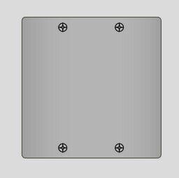 β神保電器 配線器具【BP-0S-2】ニューマイルドビー ステンレスプレート 角形ブランクプレート 2連用 取..