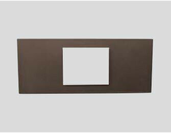 β神保電器 配線器具【SLPN-1UP-C】ニューマイルドビー SLPN機器用プレート 1個穴 チョコ NKシリーズ