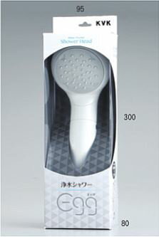 KVK 部材【PZS320】浄水シャワーヘッド egg エッグ〔GB〕