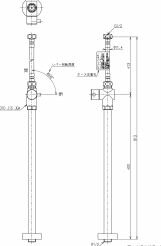 TOTO 水栓金具【TLC4B1F】ストレート形止水栓(コンテンポラリタイプ) フレキタイプ〔GE〕
