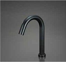 KVK 水栓金具【E1700L2M5】マットブラック センサー水栓 吐水本体ロングタイプ 143mm電源：100V〔HB〕