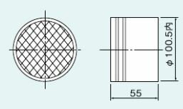 リンナイ【EFT-13CH】(21-1992) φ100チャンバー専用トップ〔GH〕