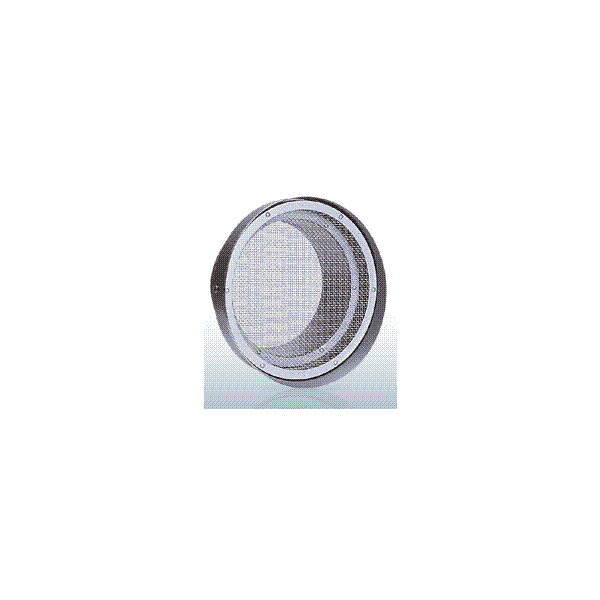 西邦工業【SN150TS】金網型10メッシュ・水切り付・低圧損外壁用ステンレス製換気口・フラットグリル〔HF〕