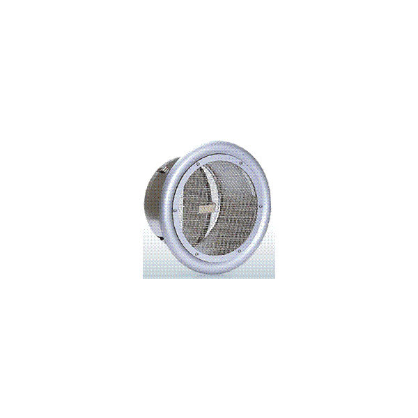 西邦工業【SND125SC】金網型10メッシュ・防火ダンパー付外壁用ステンレス製換気口・フラットグリル〔HF〕