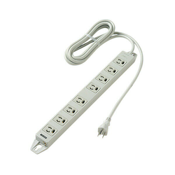 パナソニック 配線器具【WCH24383H】OAタップ マグネット付 接地15A抜け止め形 コンセント口数8 3mコード付 電源表示付 グレー