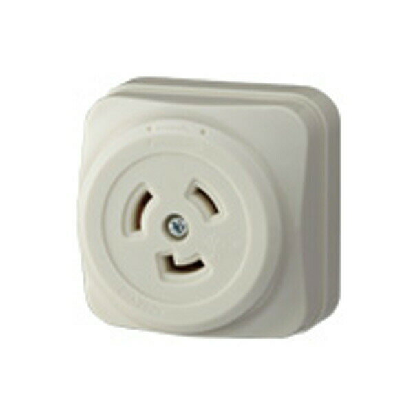 パナソニック 配線器具【WK2520W】引掛露出コンセント 接地2P(旧3P) 20A(L6ー20) 250V ミルキーホワイト