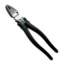 ∀フジ矢 【3300N-225】電工職人偏芯ペンチ ZERO BLACK 225mm (4952520030912)