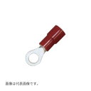Яニチフ 【TMEX 1.25-4(RBD 1.25-4)(100個)】赤 環境配慮形 絶縁被覆付圧着端子 銅線用 (R形)丸形