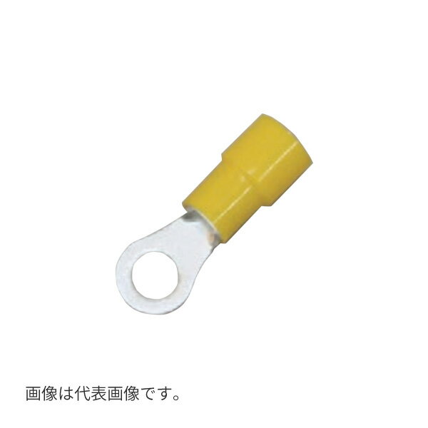 Яニチフ 【TMEX 5.5-6(RBD 5.5-6)(50個)】黄 環境配慮形 絶縁被覆付圧着端子 銅線用 (R形)丸形