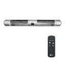 ###インターセントラル 【PKR-1001A(S)】輻射式遠赤外線グラファイトヒーター ぽかラク 高所設置仕様 屋外・半屋外 シルバー〔EA〕(2)