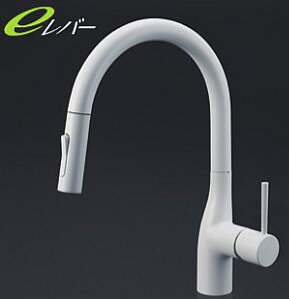 KVK 水栓金具【KM6061VECM4】流し台用シングルレバー式シャワー付混合栓〔HB〕のサムネイル