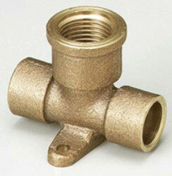 KVK 配管部品【Z732】銅管用座付水栓チーズ 13(1/2)×15.88〔GB〕