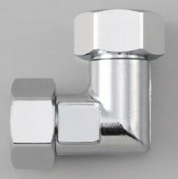 KVK 継手 配管部品【ZS508】両ナットエルボ(長)〔GB〕