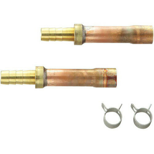 三栄水栓/SANEI【T421-5S-10AX12.7】ペア樹脂管銅管金具セット〔FA〕