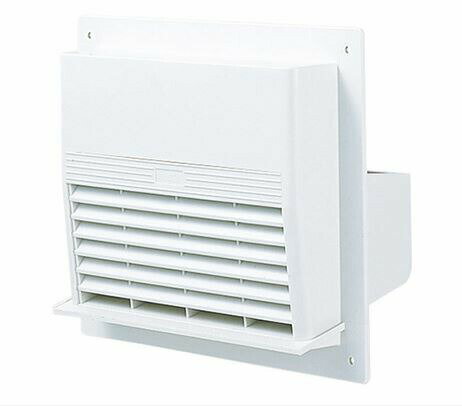 ▲●u.ナスタ/Nasta【KS-82P-SG】屋外換気口 樹脂 木枠留め用 壁面フラットタイプ 水切付 シルバーグレー