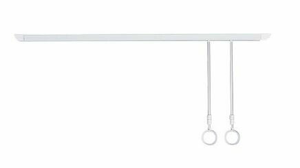 ▲●u.ナスタ/Nasta【KS-DA100A2-SP】屋内物干 天井取付タイプ プッシュタイプ 竿付 シルバーグレー