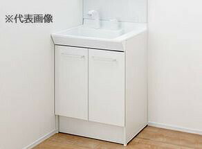 ###INAX/LIXIL PVシリーズ【PV1N-605SY】洗面化粧台本体 扉タイプ シングルレバー洗髪シャワー水栓 一般地 ホワイト 間口600mm〔II.F〕