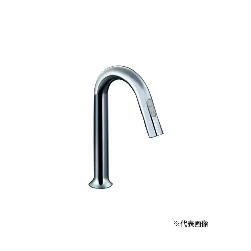 ▽INAX/LIXIL【AM-313TCV1】洗面器・手洗器用自動水栓 混合水栓 電源仕様100V 排水栓なし オートマージュグースネックタイプ 手動・湯水切替スイッチ付〔HI〕