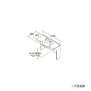 ###TOTO【LDSML120BUGFM1A】ホワイト 洗面化粧台 住宅向け車いす対応洗面 エンドパネル式 エコシングルシャワー水栓 寒冷地 壁給水・床排水 ...