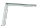 ####u.アシスト/Assist 【20-414LS51】床金物 出隅 パスタライン アルミ製 シルバー 小頭用穴あけ加工済み 200×200mm