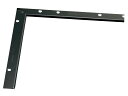 ####u.アシスト/Assist 【20-4132LBL52】床金物 入隅 パスタライン アルミ製 ブラック 小頭用穴あけ加工済み 200×200mm