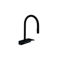 ###ハンスグローエ 【73837674】マットブラック アクノセレクト M81 シングルレバーキッチン混合水栓 引出式 170 3ジェット(シャワー切替) 受...