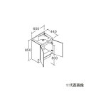 ###INAX/LIXIL 【NTV1N-60W5Y(AM)】ミドルグレード エスタ 洗面化粧台本体のみ ボウル一体タイプ 自動水栓化粧台 水栓別売 側板同色タイプ 間口600mm 受注約2週〔GA〕(4)